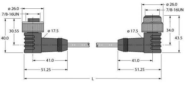 Spannungsversorgungsltg. WKM52-1-WSM52 Spannungsversorgungsltg. WKM52-1-WSM52