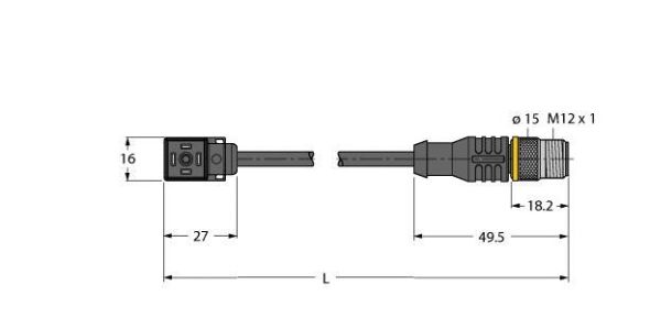 Ventilsteckverbinder VC9S22-T8 #6606931 Ventilsteckverbinder VC9S22-T8 #6606931