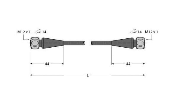 Verbindungsleitung RKH4.5-50-RKH4.5/TFE