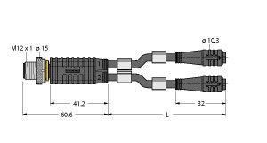 Zweifachverteiler VBRS4.42PKG3Z1/1/TEL Zweifachverteiler VBRS4.42PKG3Z1/1/TEL