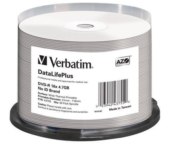DVD-R 4.7GB/120Min/16x 43755 (VE50) DVD-R 4.7GB/120Min/16x 43755 (VE50)