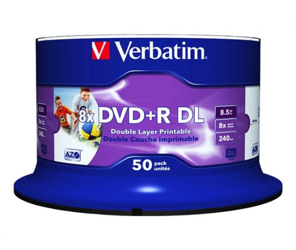 DVD+R DL 8.5GB/240Min/8x 43703 (VE50) DVD+R DL 8.5GB/240Min/8x 43703 (VE50)