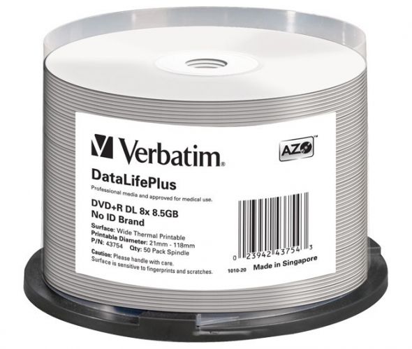 DVD+R DL 8.5GB/240Min/8x 43754 (VE50) DVD+R DL 8.5GB/240Min/8x 43754 (VE50)