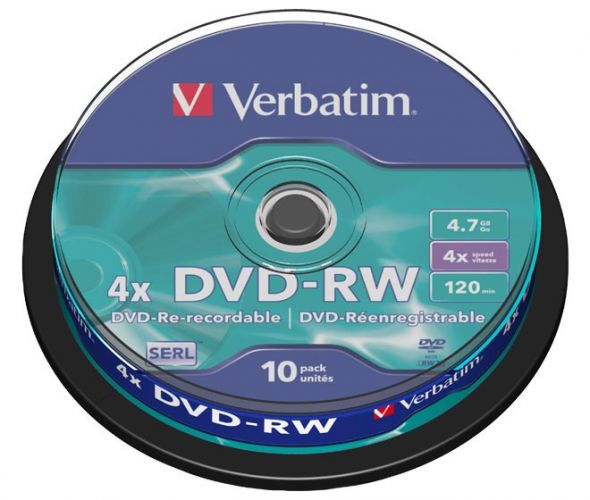 DVD-RW 4.7GB/120Min/4x 43552 (VE10) DVD-RW 4.7GB/120Min/4x 43552 (VE10)