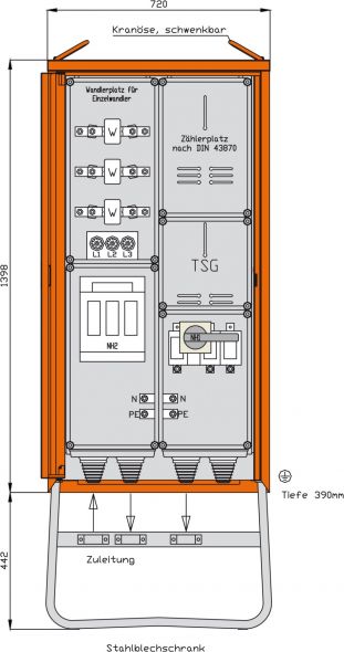 Anschlussschrank WA0031TSG