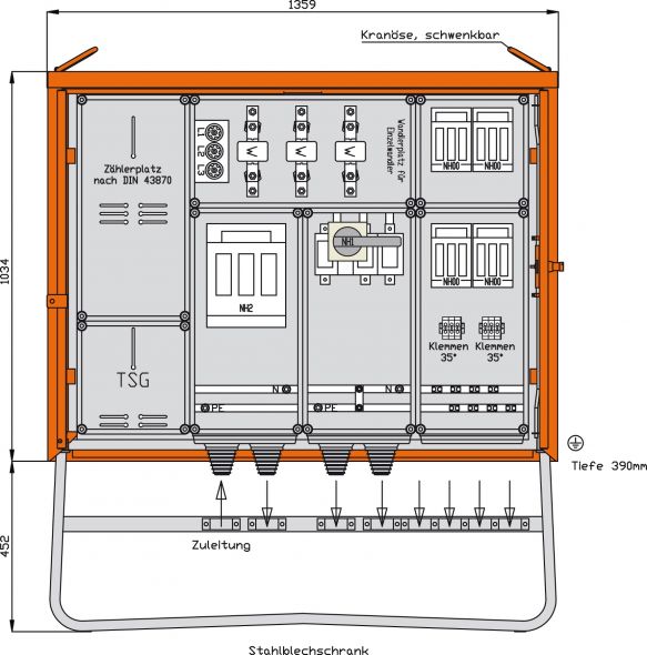Anschlussschrank WA0040TSG