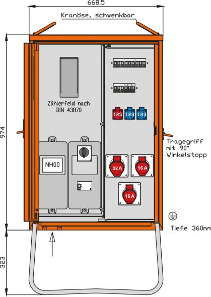 Anschlussverteilerschrank WAV0101CH