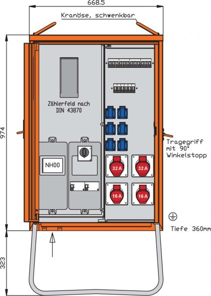 Anschlussverteilerschrank WAV0135BR1