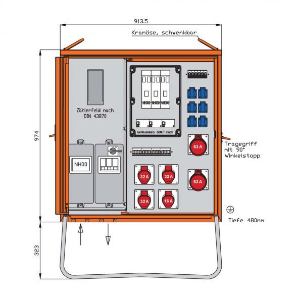 Anschlussverteilerschrank WAV0241R1