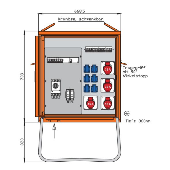 Verteilerschrank WV0315R1-K50 Verteilerschrank WV0315R1-K50