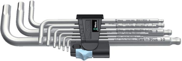 Winkelschlüsselsatz 3950/9Hex-Plus