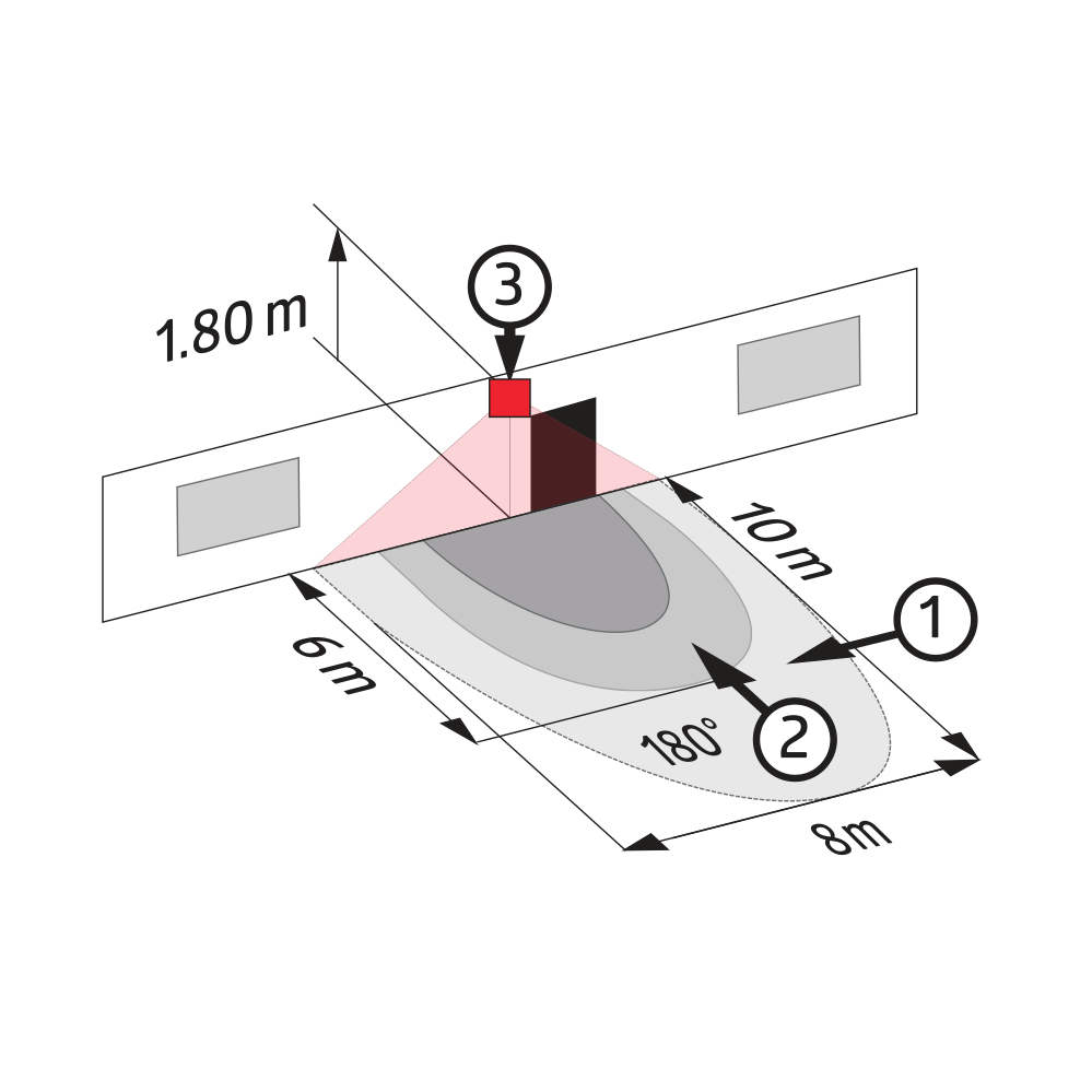 System-Leuchten-Unterteil ALC-B-360 SLU sw