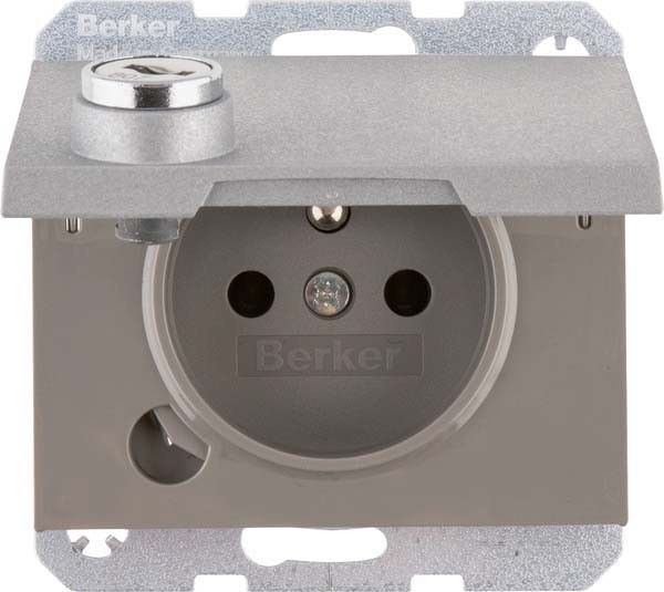 Steckdose 6768117003 alu matt lackiert Steckdose 6768117003 alu matt lackiert