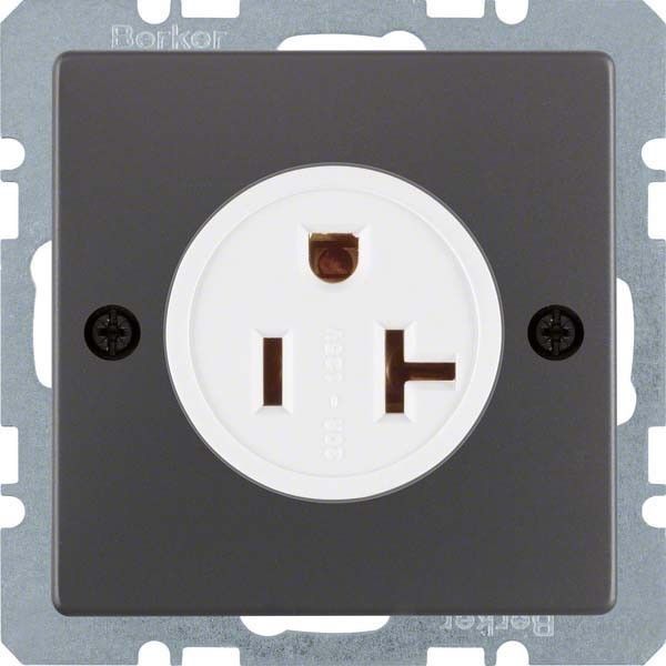 Steckdose 41686086 anthrazit samt lackiert Steckdose 41686086 anthrazit samt lackiert