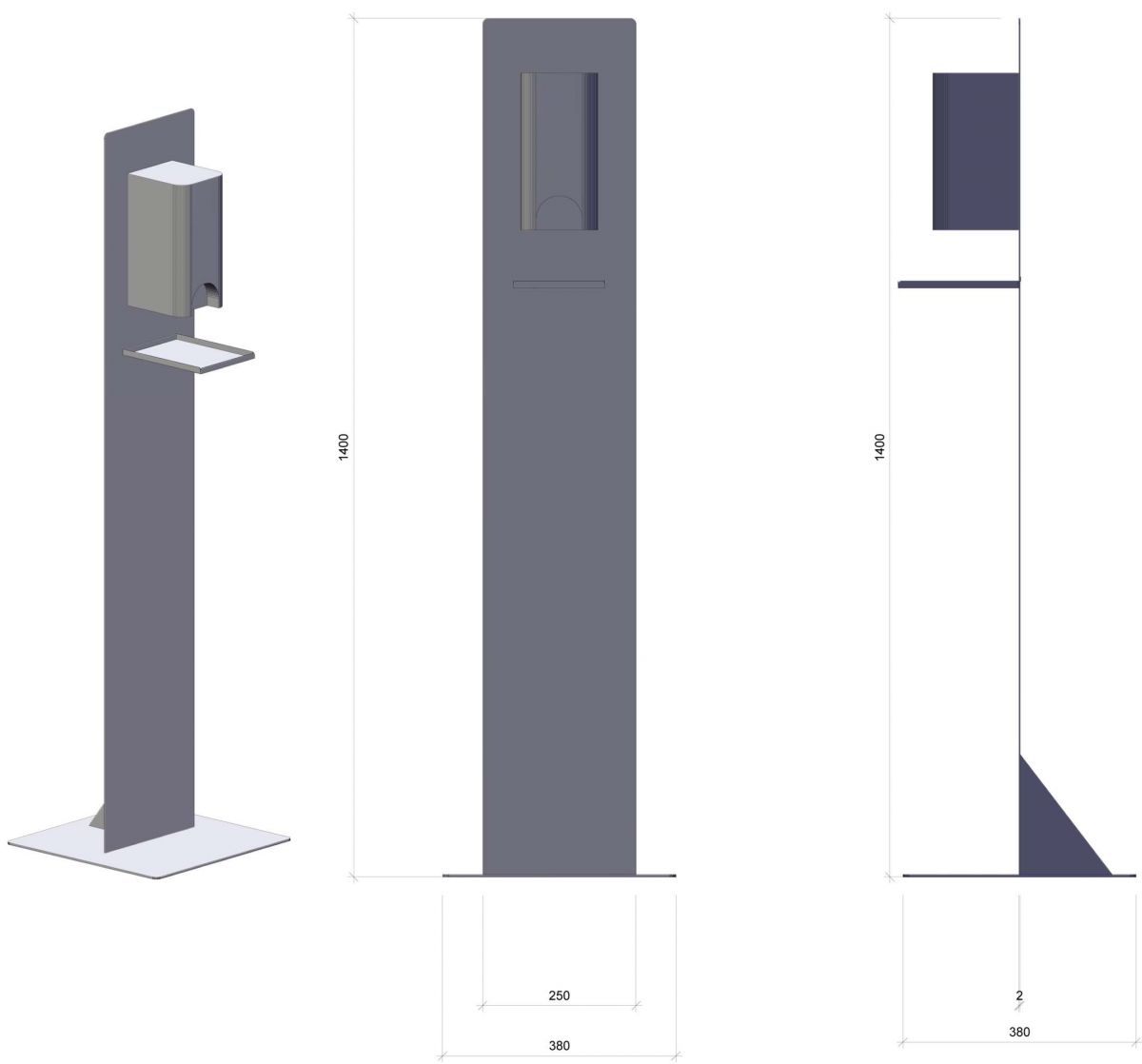 Hygienesäule Cimdes 15 1612