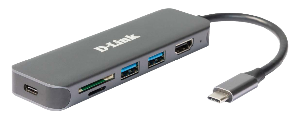 6-in-1 USB-C Hub DUB-2327