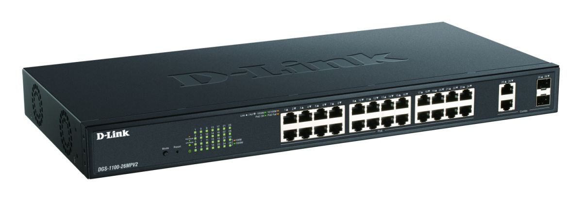 Gigabit Smart Switch DGS-1100-26MPV2/E
