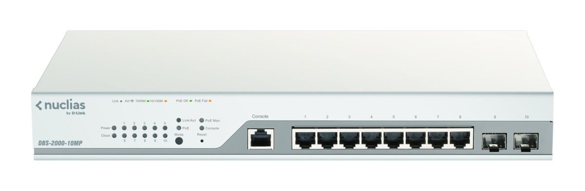 Nuclias Gigabit Switch DBS-2000-10MP