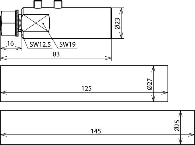 Anschlusselement AEA KO HVI 23 GR V2A