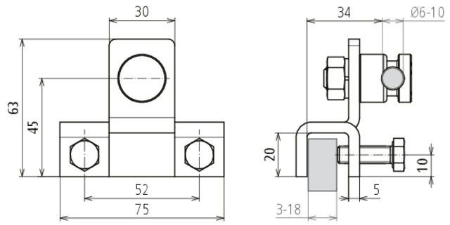 Anschlussklemme senkr. 372169