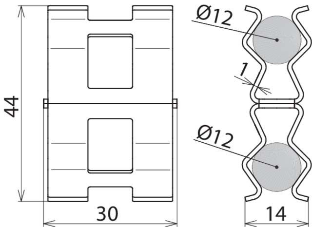 Bewehrungsklemme DC BK 12 RD12STBLANK