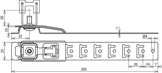 Dachleitungshalter 206289