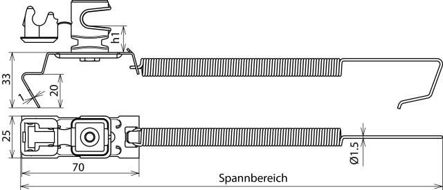 Dachleitungshalter DLH SSL 8 H36#204449