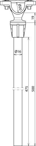 Distanzhalter DHZS20D16500GFKPA