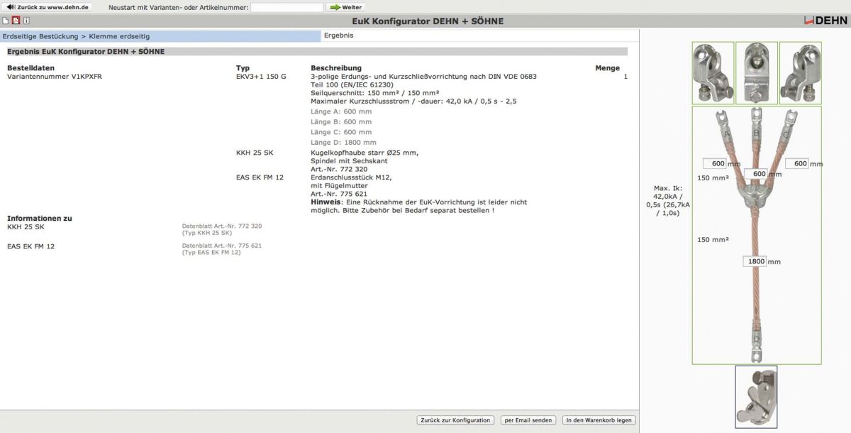 Erdungs-u. Kurzschließseil EKV3+1 50 G VU8P6LE