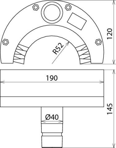 Halbrundbürste 785140