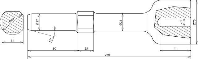 Hammereinsatz HE TE 25 R27 #625009