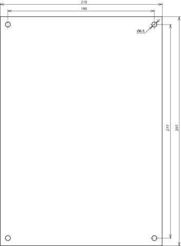 Hinweisschild HWS297X210ABSDEENAL