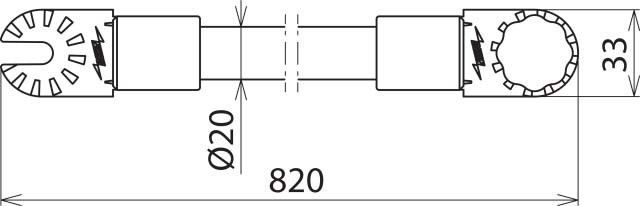 Isolierstangen-Verläng. 785319