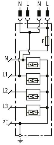 Kombi-Ableiter DSH ZP 2 SG TNS 255