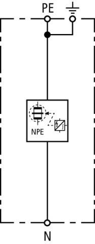 N-PE-Blitzstromableiter DGPM 1 255