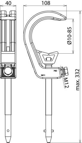 Phasenschraubklemme 784085