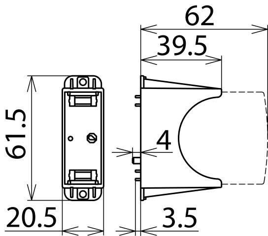 Sockel 1-polig 952641