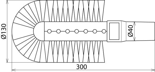 Stabbürste z. Absaugen 785170