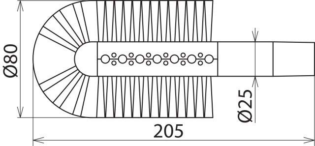 Stabbürste z. Absaugen 785171