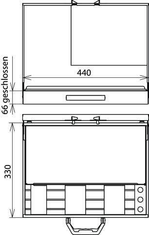 Stahlblechkoffer SBKL EKS TI KVS 2F
