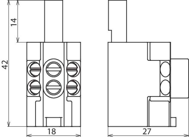 Stiftanschlussklemme STAK 3X16