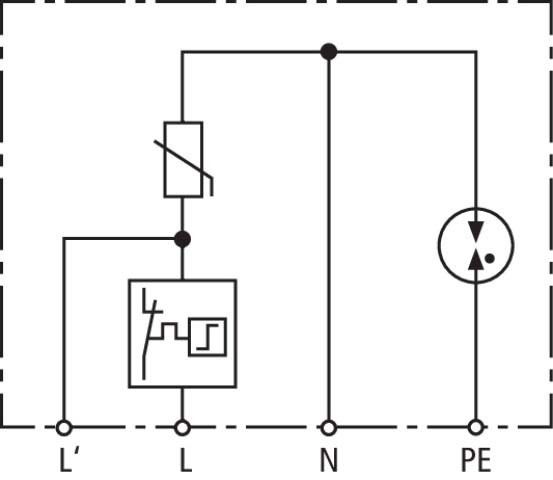 Überspannungsableiter DCOR L 2P 275 SO LTG