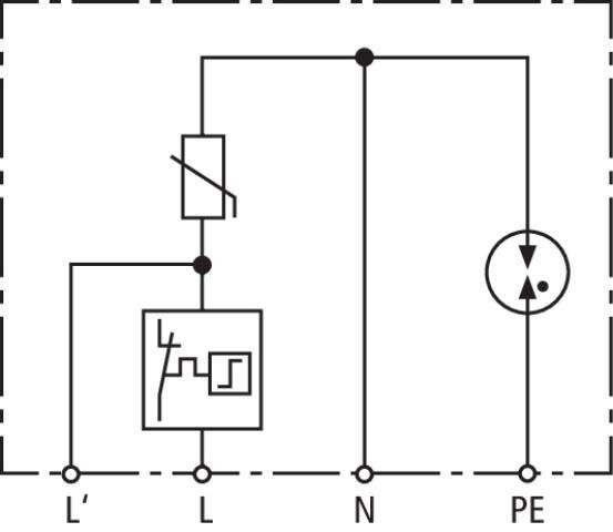 Überspannungsableiter DCOR L 2P 275 SO LTG