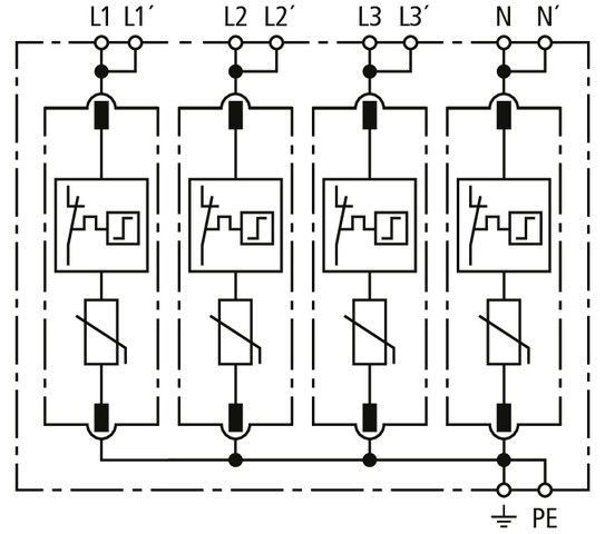 Überspannungsableiter DG MP TNS 275