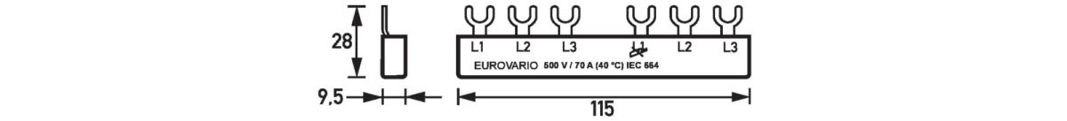 Gabelsammelschiene EV-S G 3+Hi.6.120 Gabelsammelschiene EV-S G 3+Hi.6.120