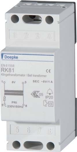 Klingeltransformator RK 81 8V/1A