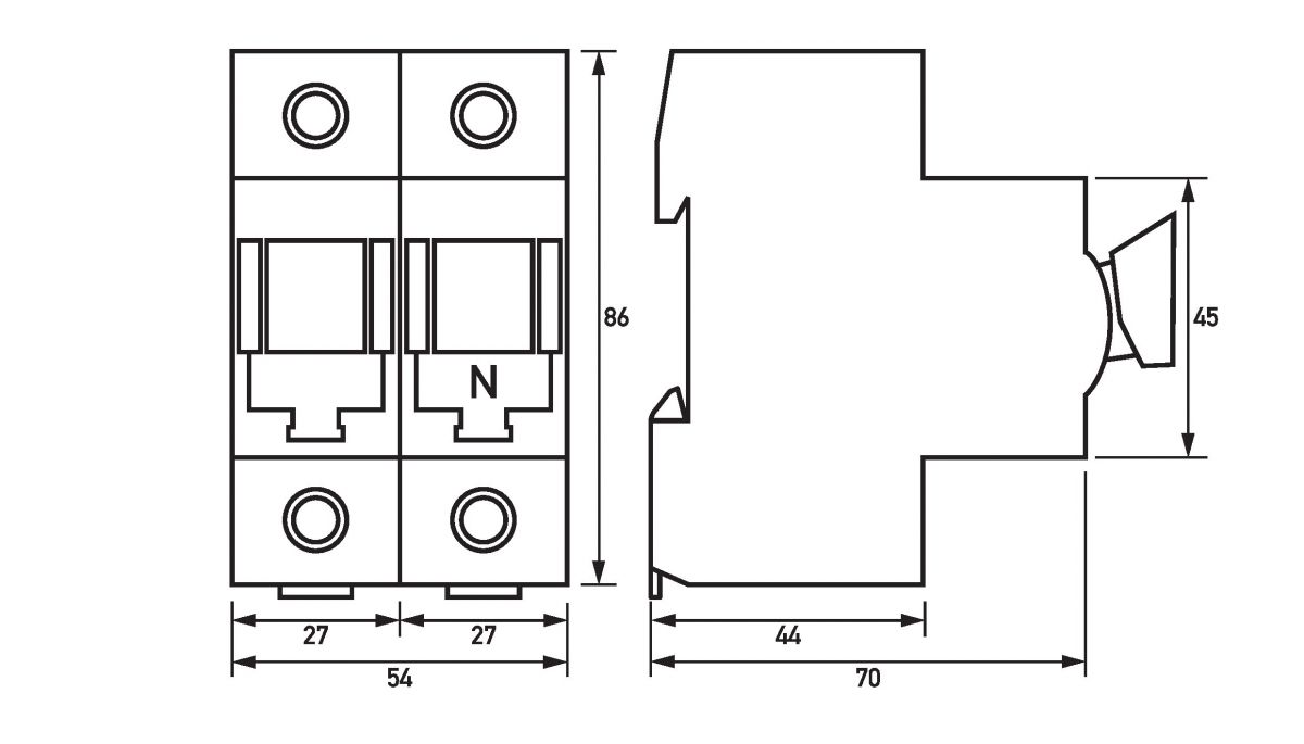 Lasttrennschalter Do-63-1+N