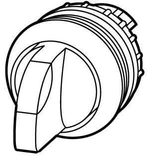 Leuchtwahltaste m.Knebelg. M22-WLK3-B