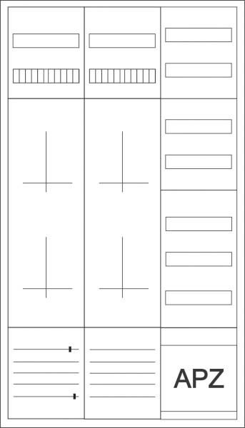Zähler-Komplettschrank ZSD-4ZV-1400/APZ Zähler-Komplettschrank ZSD-4ZV-1400/APZ