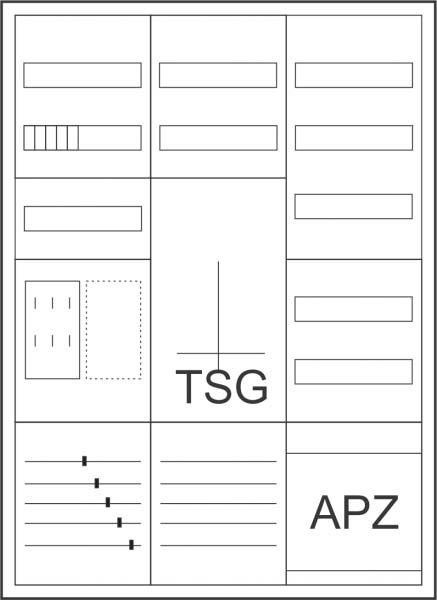 Zähler-Komplettschrank ZSDZTV1100BKEI/APZ